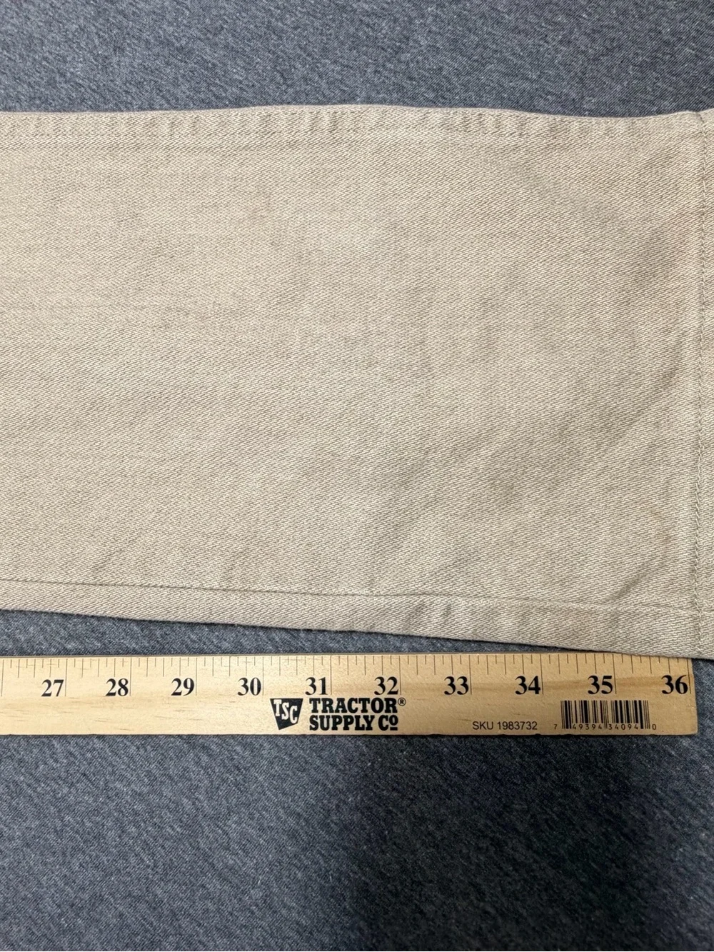 Wrangler Cowboy Cut Jeans Pants Mens 30x36 Tan Classic Fit Straight Leg Work